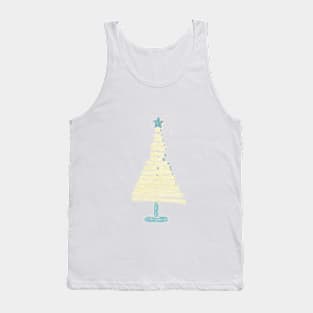 Wood Christmas tree decor Tank Top